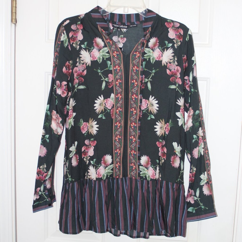 NWT Tolani Collection Rory Floral Long Sleeve Print Top